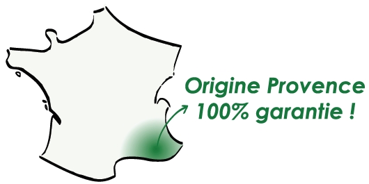 Schéma Les aromates de Provence : origine 100% Provence